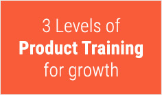 3 Levels of Product Training for growth

