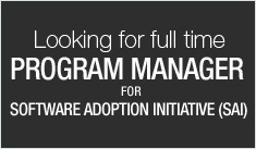 Looking for full-time Program Manager for Software Adoption Initiative(SAI)