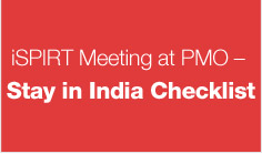 iSPIRT Meeting at PMO – Stay in India Checklist