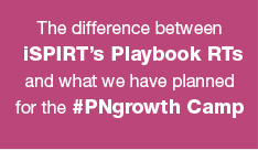 The difference between iSPIRT's Playbook RTs and what we have planned for the #PNgrowth Camp
