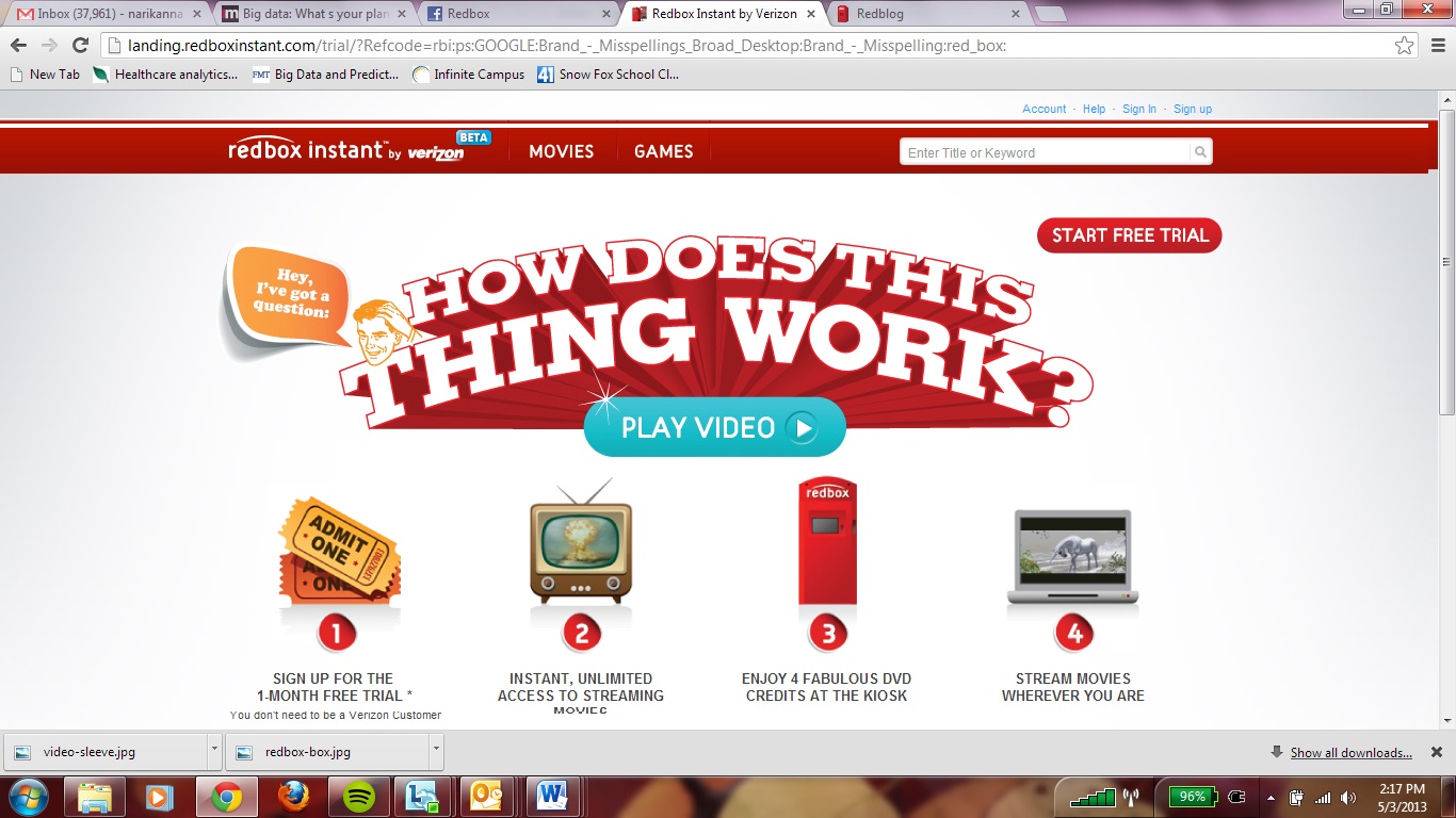 What movies are on redbox image